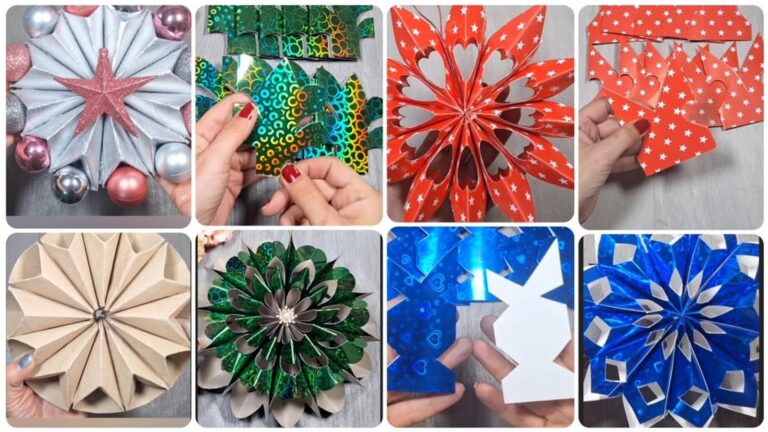 Questo semplice gesto trasforma i rotoli di carta in decorazioni sorprendenti…