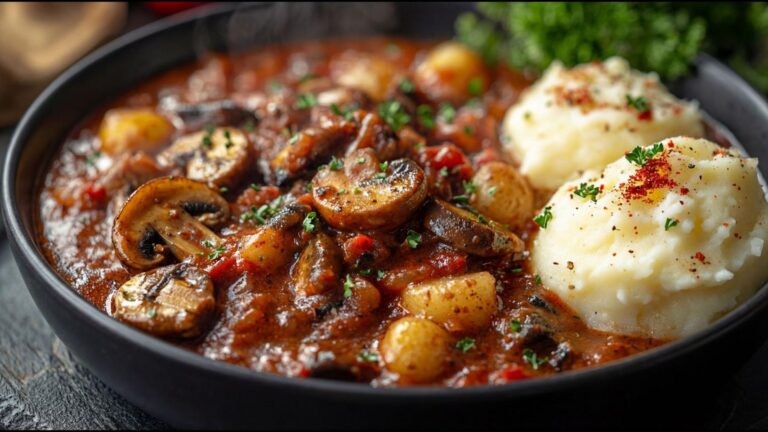 Questo gulasch di funghi trasformerà le tue cene in un’esperienza indimenticabile…