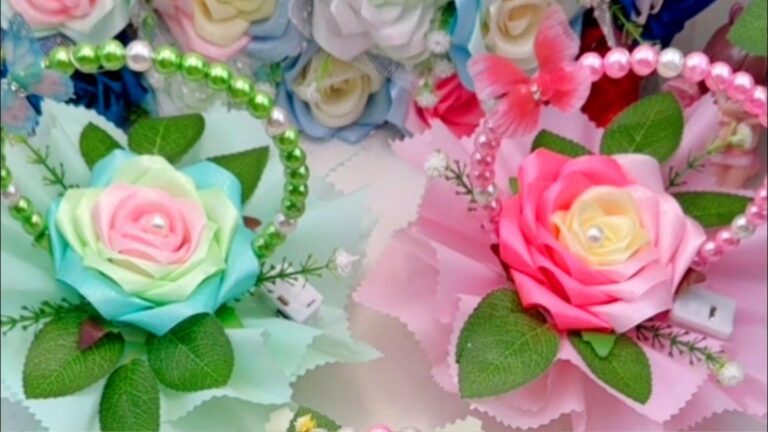 Questo semplice gesto trasforma un nastro in rose incantevoli… scopri come!