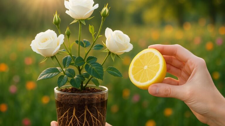 Radici di rose in 24 ore con solo 1/2 limone: scopri il segreto!