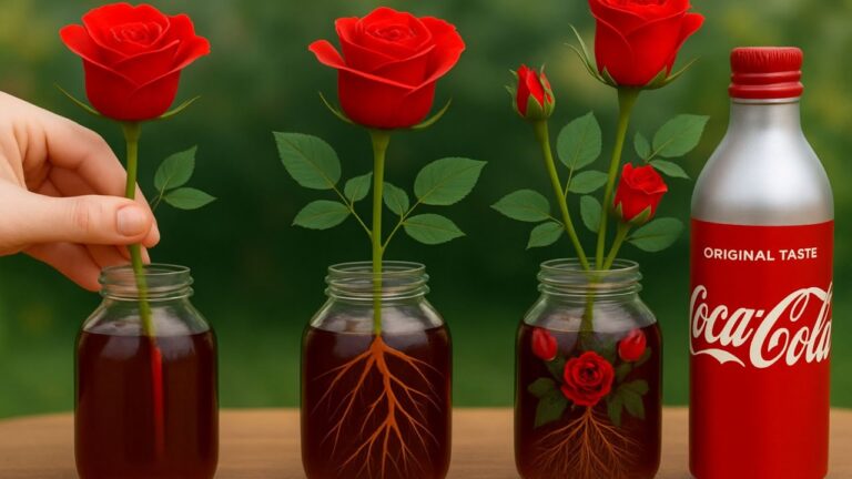 Scopri come far radicare 100 talee di rosa usando la Coca-Cola!