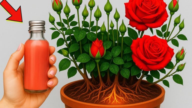 Radica e fiorisci 7 rami di rosa in una notte con una sola bottiglia!