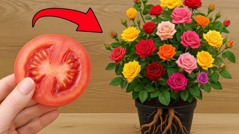 Scopri 5 segreti per far fiorire le rose usando il pomodoro!