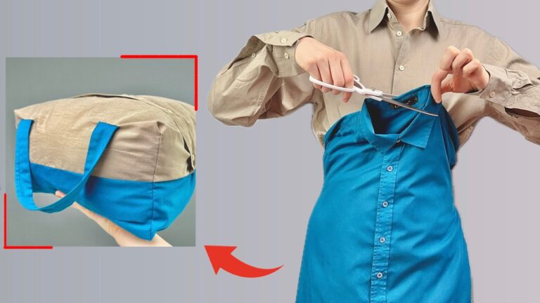 5 idee per creare una borsa unica da due camicie classiche!