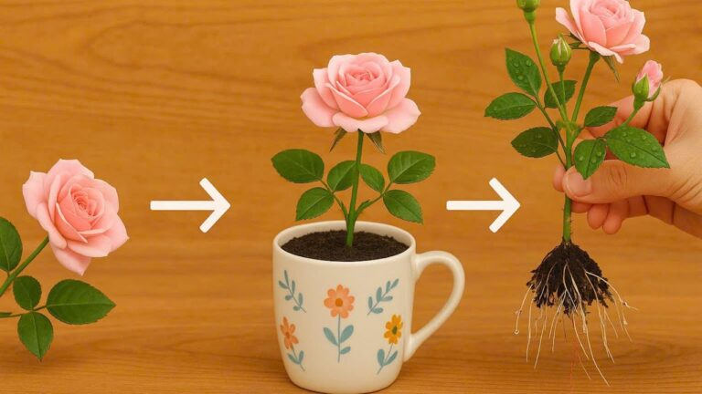 100 radici di rosa in una notte: il trucco più semplice per te!
