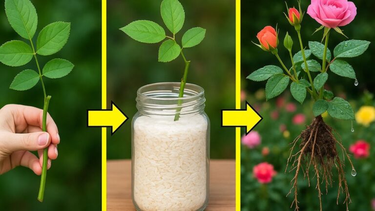 1000 radici di rosa in un giorno: scopri il segreto dell’acqua di riso!