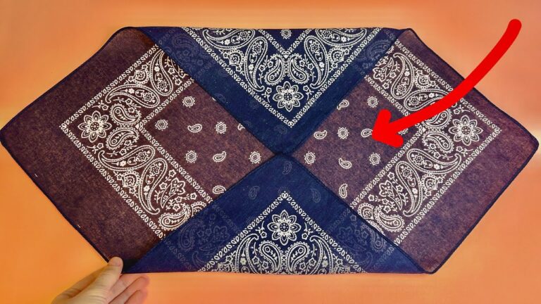 Trasforma una bandana in un pannello in 5 minuti: scopri come!