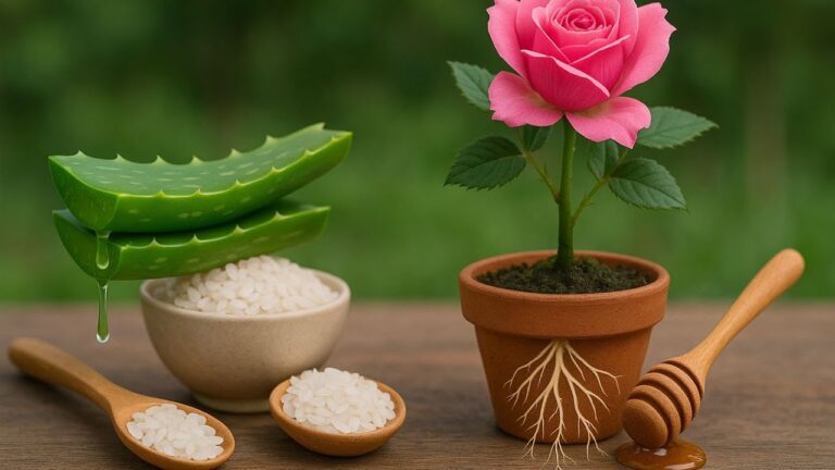 Scopri 5 segreti per far radicare e fiorire le talee di rosa con Aloe Vera e riso!